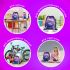 Мешок для обуви BRAUBERG KIDS, с петлей, 42х34 см, "Curious cat", 273434