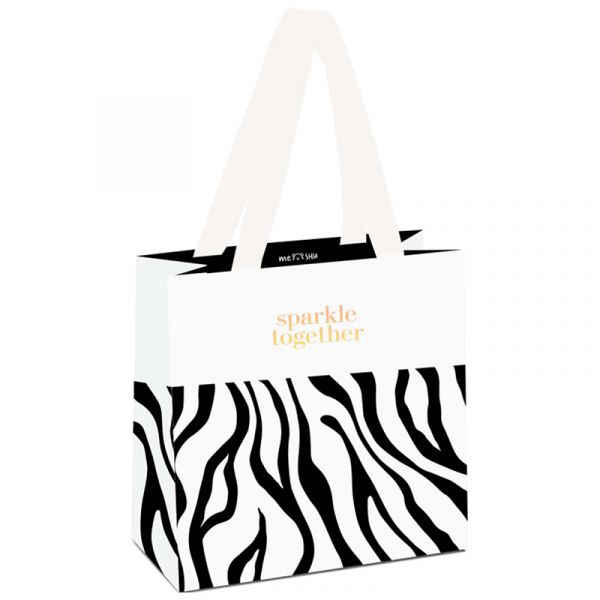 Пакет подарочный 20*20*10см MESHU "Animal print", отд. фольгой, матовая ламинация MS_45786