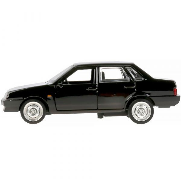 Машина металл Lada-21099 "Спутник" 21099-12-BK 12 см, (двери, багаж, черный) инерц, в коробке