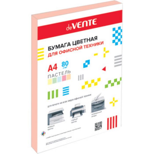 Бумага А4  80г/мкв  50л "deVENTE" пастельный оранжевый 2072702 deVENTE