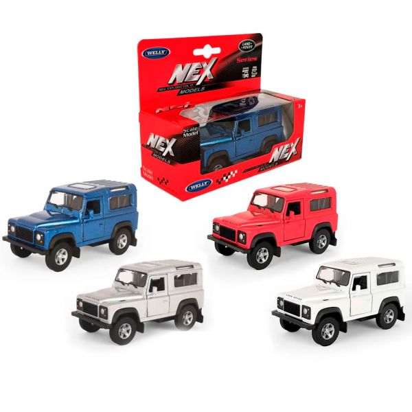Модель 1:38 Land Rover Defender I, пруж. мех., цв. в асс. 42392W Welly