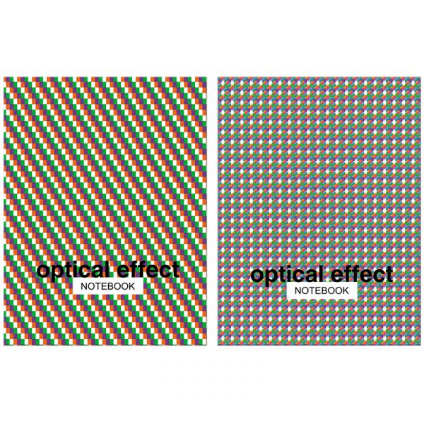 Бизнес-блокнот А5, 64л., ЛАЙТ BG "Optical effect", метализация, глянцевая ламинация ББ5и64_м_лг 8991