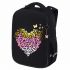 Ранец BRAUBERG LIGHT, 1 отделение, с брелоком, "Shining heart", 36х26х13 см, 272029