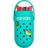 Пенал фигурный 20*8*4см "Flip Flops", EVA, с крышкой и ручкой/с отверстиями д/значков /бирюзовый 702
