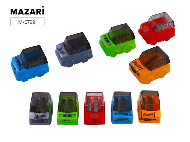 Точилка 2отв. пластик/с контейнером/ Jeep car ассорти М-6729 MAZARI