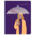 Дневник 1-11 кл. 48л. (твердый) Greenwich Line "Star rain", иск. кожа, УФ-печать, аппликация с напол