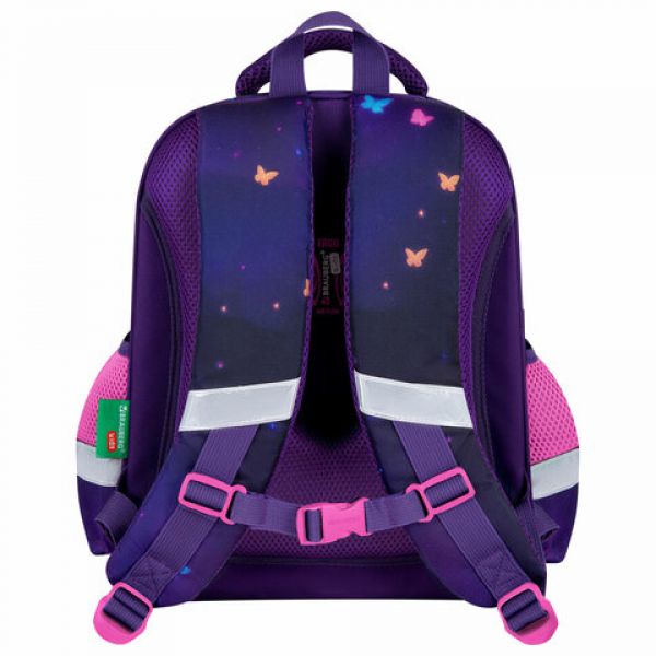 Ранец BRAUBERG KIDS STANDARD, 2 отделения, Curious cat, 36х28х14 см, 273145