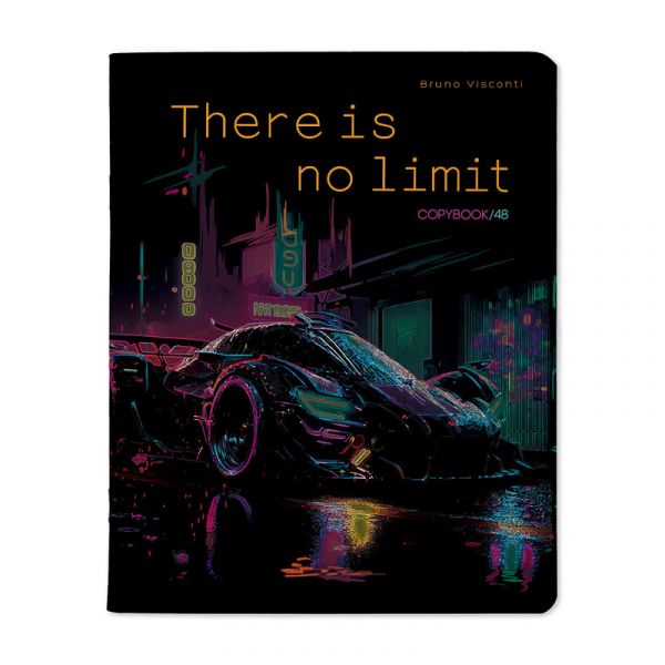 Тетрадь  48л клетка "Tokyo drift" /мат.лам.Soft Touch/выб.УФ-лак/ ассорти 7-48-1322 Bruno Visconti