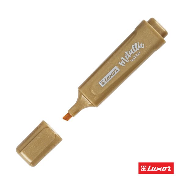 Текстовыделитель Luxor "Textliter Metallic" золото, 1-5мм 4011M