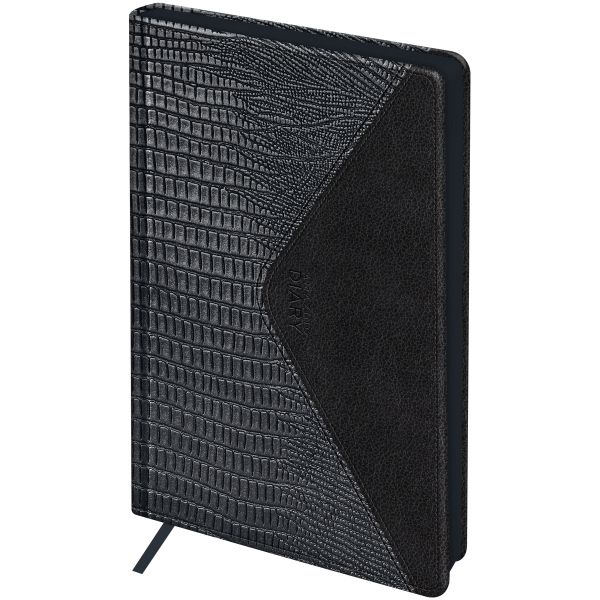 Ежедневник недатированный, А5, 136л., кожзам, BG "Reptile. Steel", цветной срез, карман DuA5_60784