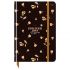 Ежедневник недатированный А5, 136л., 7БЦ BG "Flowery. Black", глянцевая ламинация, DuА5_64362