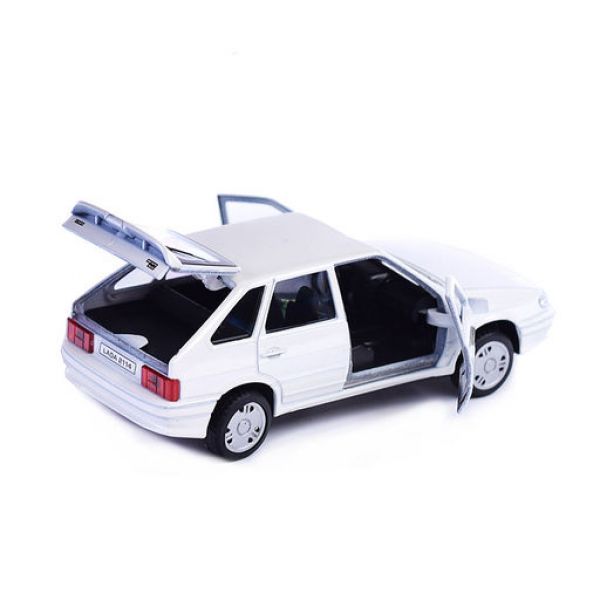 Машина металл LADA -2114 2114-12-WH "Samara" 12 см, (двер, баг, белый) инерц., в коробке