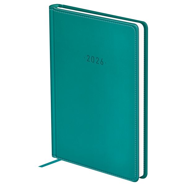 Ежедневник датированный 2026г., А6, 176л.,кожзам, BG "Winner. Dark teal", темно-бирюзовый DdА6_09353