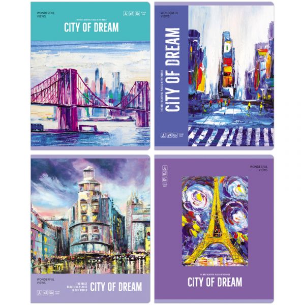 Тетрадь 48л., А5, линия BG "City dream" Т5ск48 11041
