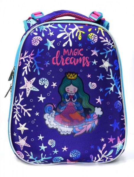 Рюкзак ERGONOMIC 2 "Princess-mermaid" жестк.каркас, эргономичная спинка, NEW РЮКЖК2-ПМР SchoolФормат