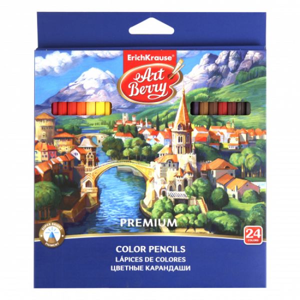 Карандаши 24цв Artberry Premium европодвес 32483 Erich Krause