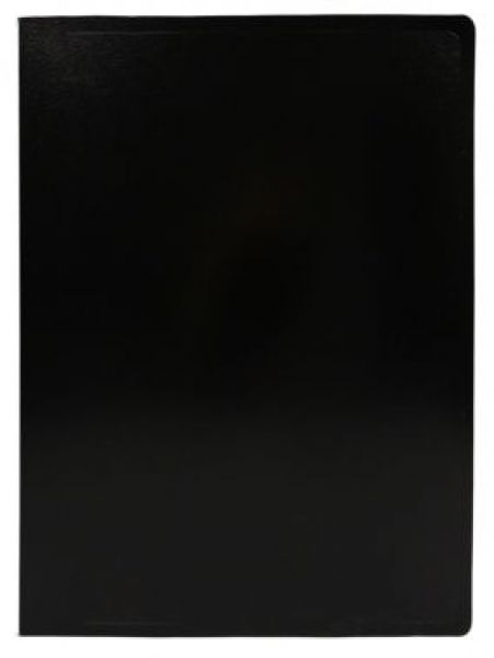 Папка 2 кольца 41мм  черная /пластик 0,5мм, Ø колец 30мм ECB0430/2RBLACK Buro