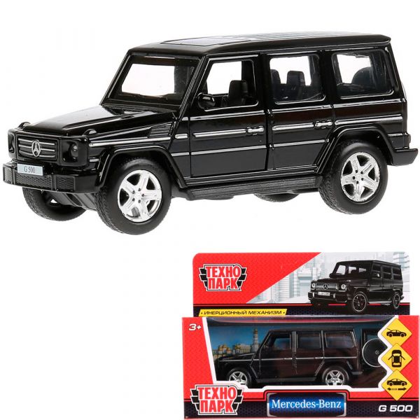 Машина металл Mercedes-Benz G-Class G-СLASS-BE 12см,(открыв двери,черный) инерц, в коробке