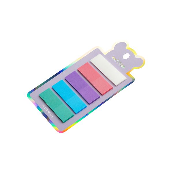 Флажки-закладки MESHU "Sparkle" пластиковые блестящие, 45*12мм, 20л*5 цветов, европодвес MS_61970