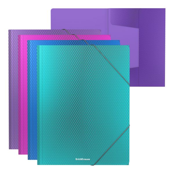 Папка на резинках Diagonal Vivid ассорти А4 50380 Erich Krause