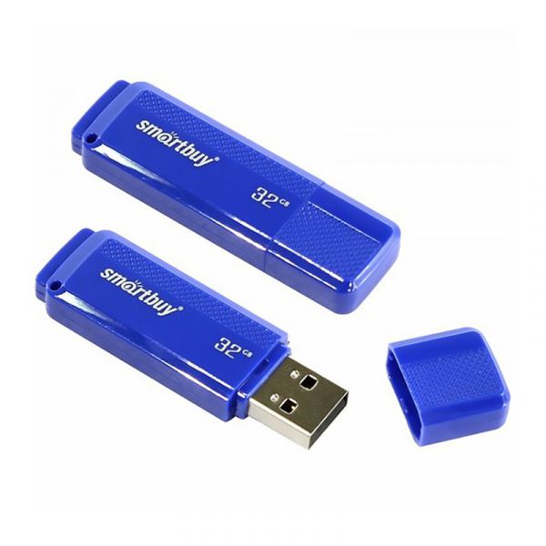 Память Smart Buy "Dock"  32GB, USB 2.0 Flash Drive, синий SB32GBDK-B