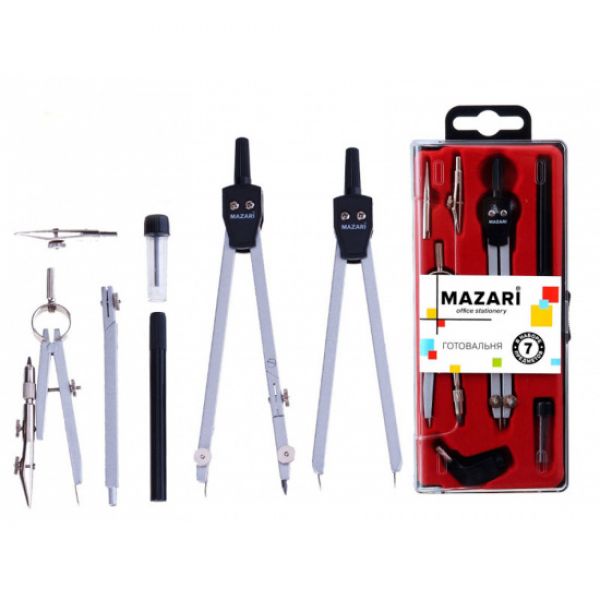 Готовальня  7предм M-4507 MAZARI