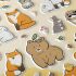 Наклейки объемные MESHU "Forest animals", 10*23см, пакет европодвес MS_57649