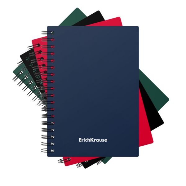 Тетрадь  60л А5 клетка/спираль/пластик обл./ "Classic" /ассорти 49670 Erich Krause