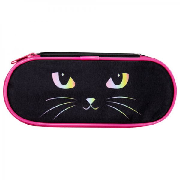Пенал-футляр BRAUBERG, 1 отделение, органайзер, полиэстер, 22x9x5 см, "Cat eye", 271585