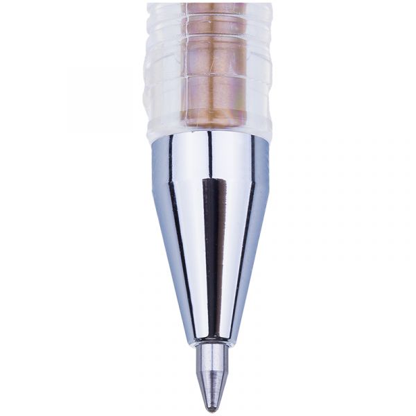 Ручка гелевая Crown "Hi-Jell Metallic" оранжевая металлик, 0,7мм HJR-500GSM