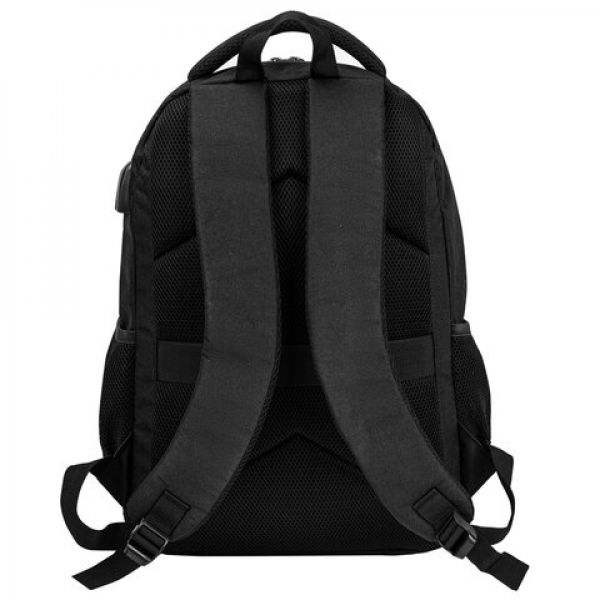 Рюкзак BRAUBERG URBAN с отделением для ноутбука, USB-порт, "Kinetic", черный, 46х31х18 см, 270798