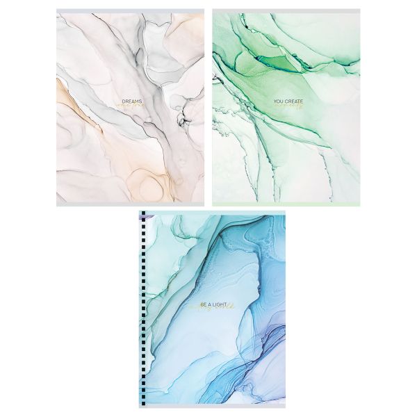 Тетрадь 80л., А5, клетка на гребне GreenwichLine "Marble color", 70г/м2 NS5c80-53170