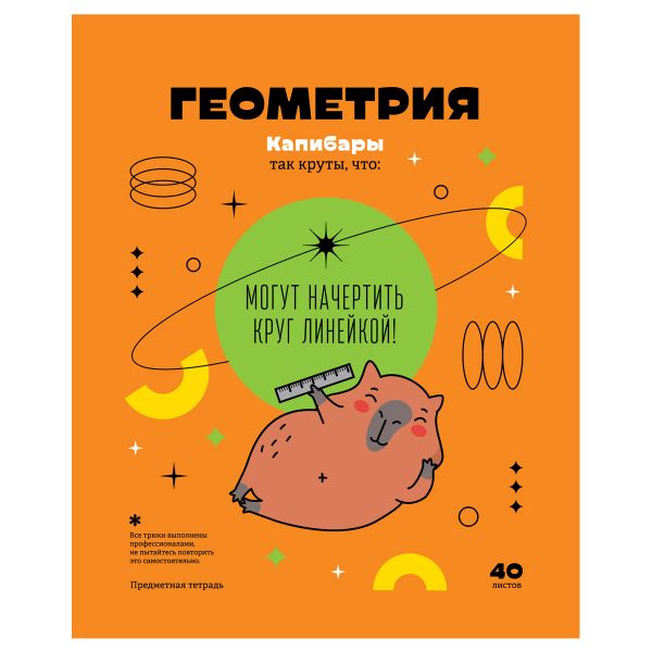 Тетрадь предметная 40л. BG "Записки школьника" - Геометрия , эконом ТПск40 12823