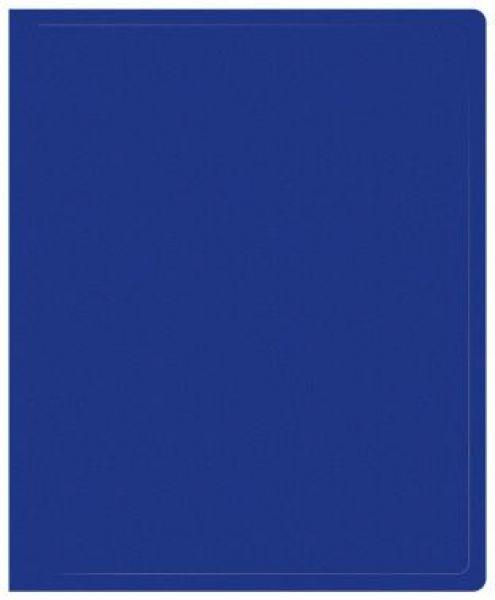 Папка 2 кольца 30мм  синяя /пластик 0,5мм, Ø колец 20мм ECB0420/2RBLUE Buro