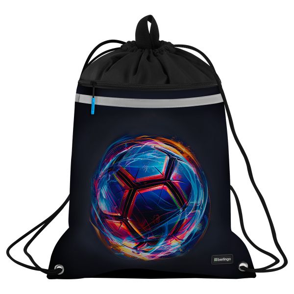 Мешок для обуви 1 отделение Berlingo "Cyber Football", 360*460мм,  SB-EX-1103