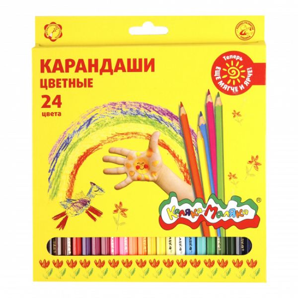 Карандаши 24цв Каляка-Маляка европодвес ККМ24 Каляка-Маляка