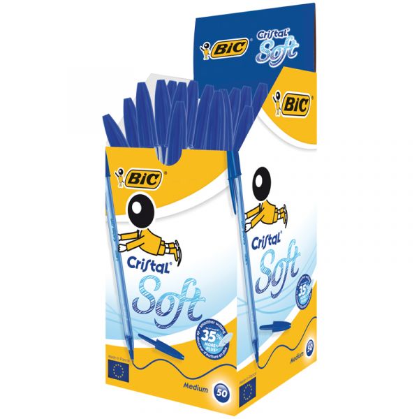 Ручка шариковая Bic "Cristal Soft" синяя, 1,2мм 951434