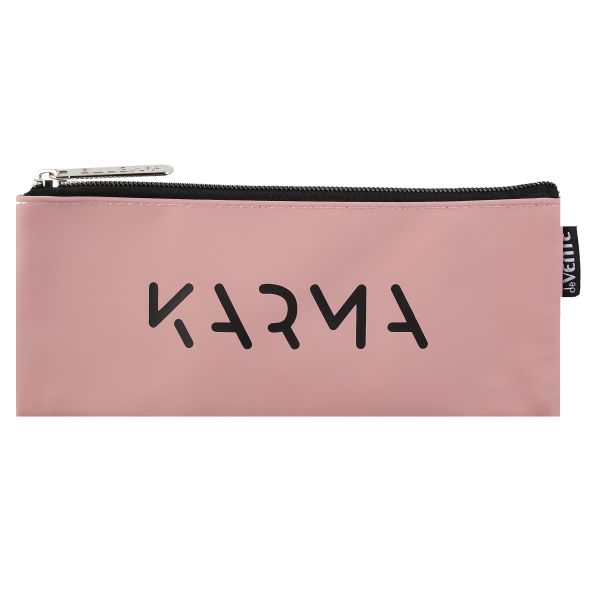 Пенал-прямоугольный 21,5*9*1см "Karma", молния, иск.кожа, аппликация NEW 7024527 deVENTE