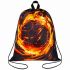 Мешок для обуви BRAUBERG KIDS, с петлей, 42х34 см, "Fire split", 273436