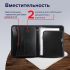 Папка на молнии пластиковая BRAUBERG, А4, 350х282х33 мм, 2 отделения, 4 кармана, черная, 225166