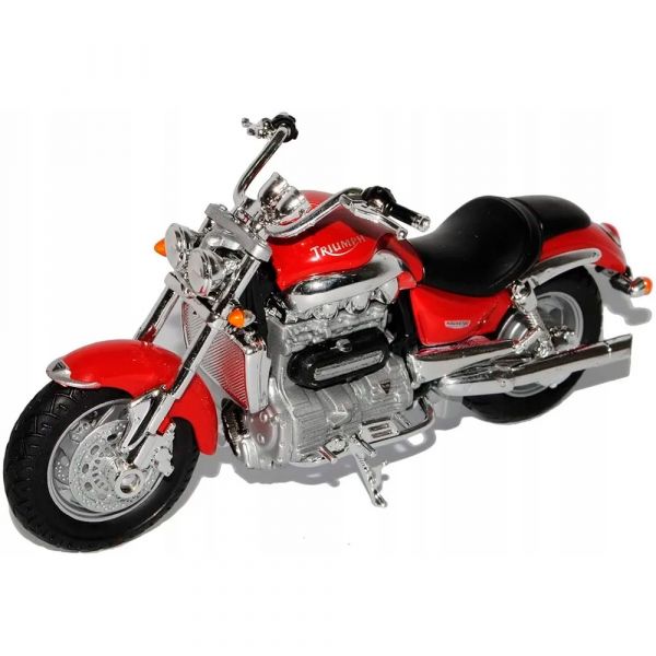 Модель 1:18 Мотоцикл Triumph Rocket III, красный 12804PW Welly