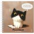 Скетчбук 60л., 150*150 MESHU "Сute kitten", на гребне, soft-touch, 120г/м2 MS_64033