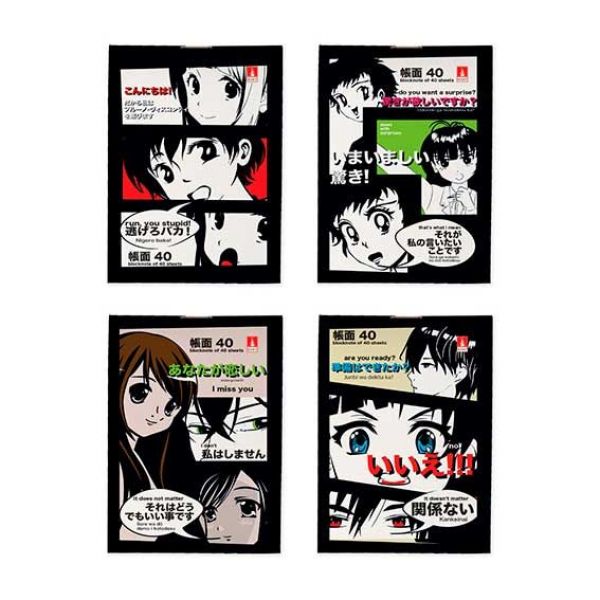 Блокнот  40л А7 "Manga anime" 4вида NEW 3-40-719 Альт