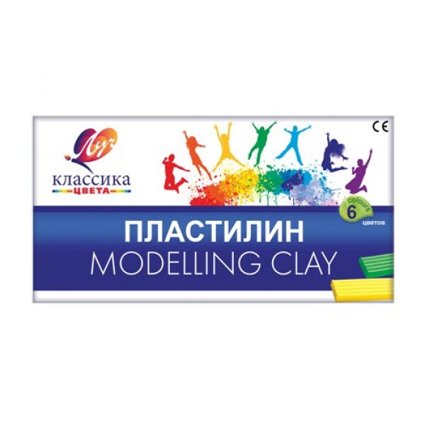 Пластилин 6цв. Modelling Clay "Классика" Луч 12С 878-08