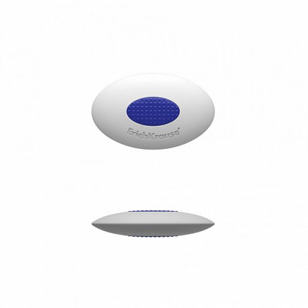 Ластик белый овальный "Smart Mini Oval" с пласт. держателем 45533 Erich Krause