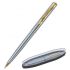 Ручка подарочная шариковая BRAUBERG Maestro, СИНЯЯ, корпус серебристый с золотистым, линия письма 0,