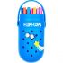 Пенал фигурный 20*8*4см "Flip Flops", EVA, с крышкой и ручкой/с отверстиями д/значков /синий 7027209