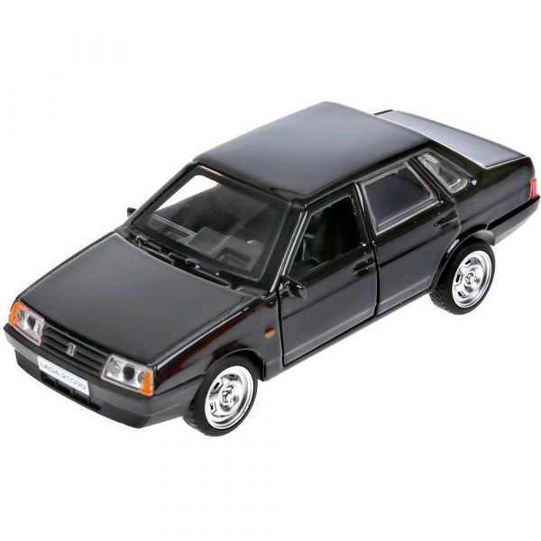 Машина металл Lada-21099 "Спутник" 21099-12-BK 12 см, (двери, багаж, черный) инерц, в коробке
