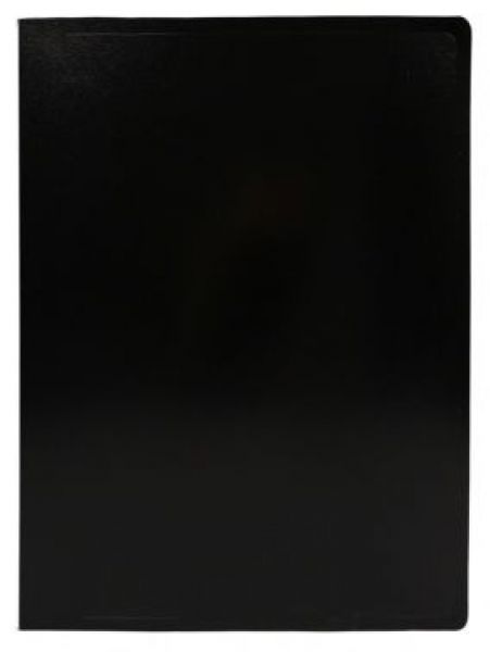 Папка 4 кольца 30мм  черная /пластик 0,5мм, Ø колец 30мм ECB0420/4RBLACK Buro
