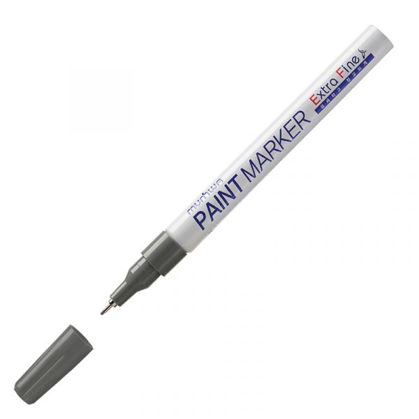 Маркер-краска MunHwa "Extra Fine Paint Marker" серебро, 1мм, нитро-основа EFPM-06